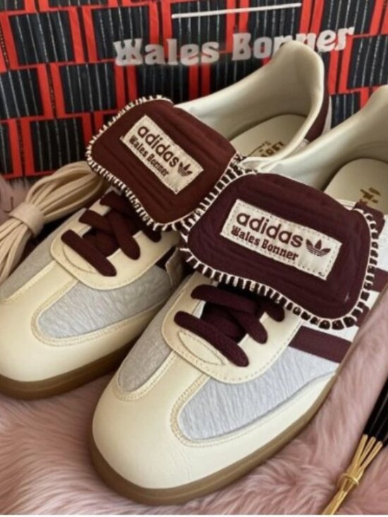 adidas Shoes - Wales Bonner x adidas Originals Samba "Pony Tonal" - Low-Top Leather Sneakers